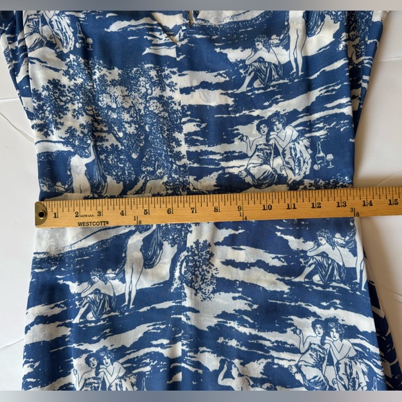 Reformation Naked Lunch Print Blue and White Maxi Dress - Picture 13 of 15